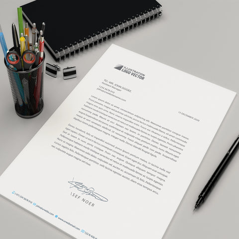 Modern Business Letterhead – Minimalist & Professional