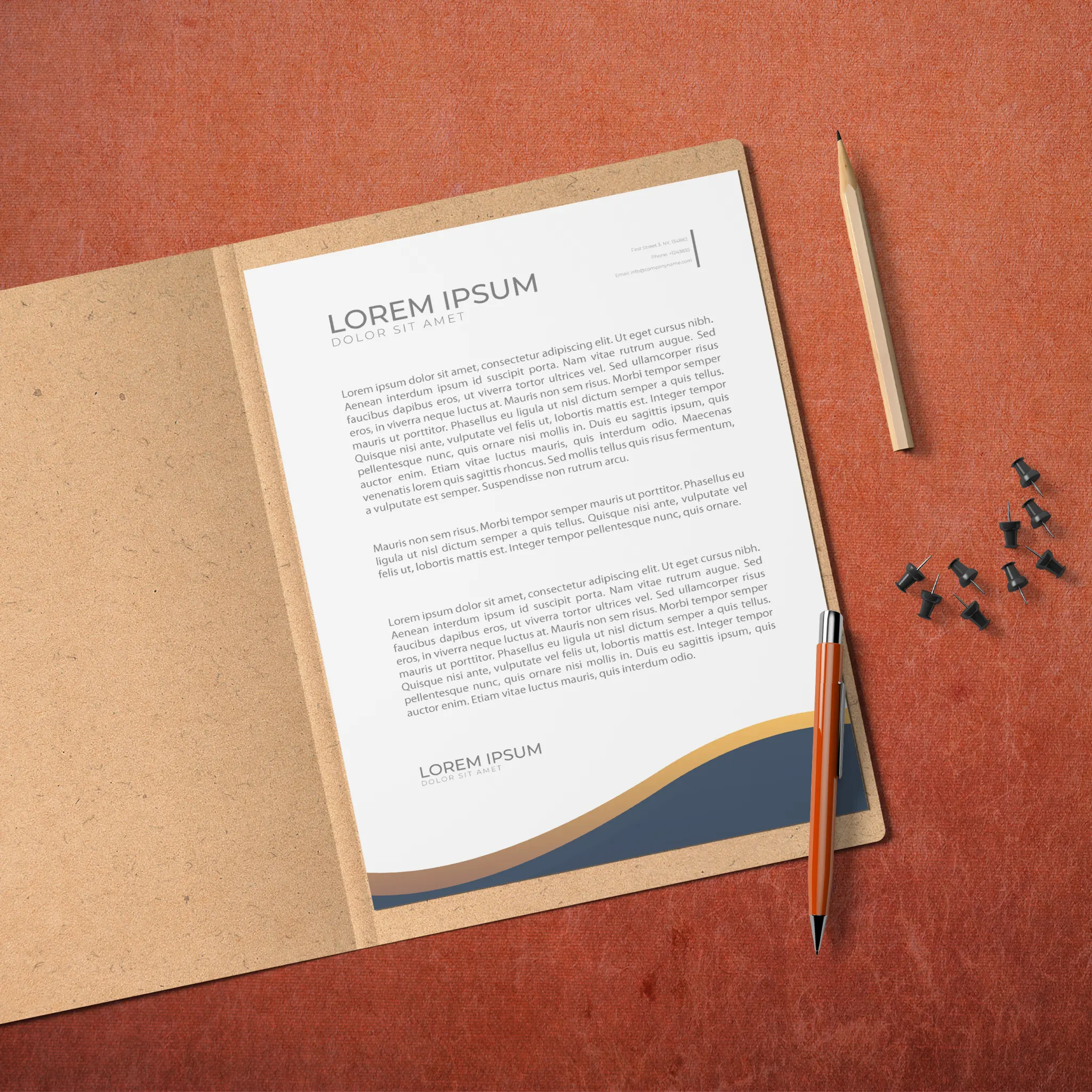 Elegant Business Letterhead – Premium & Professional