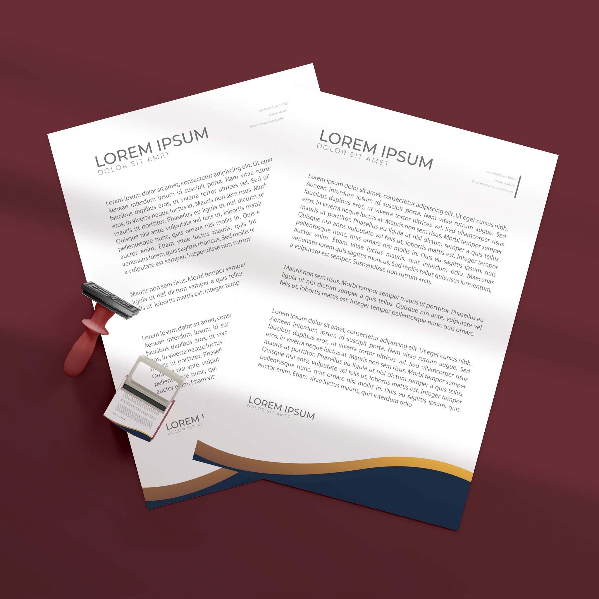Elegant Business Letterhead – Premium & Professional