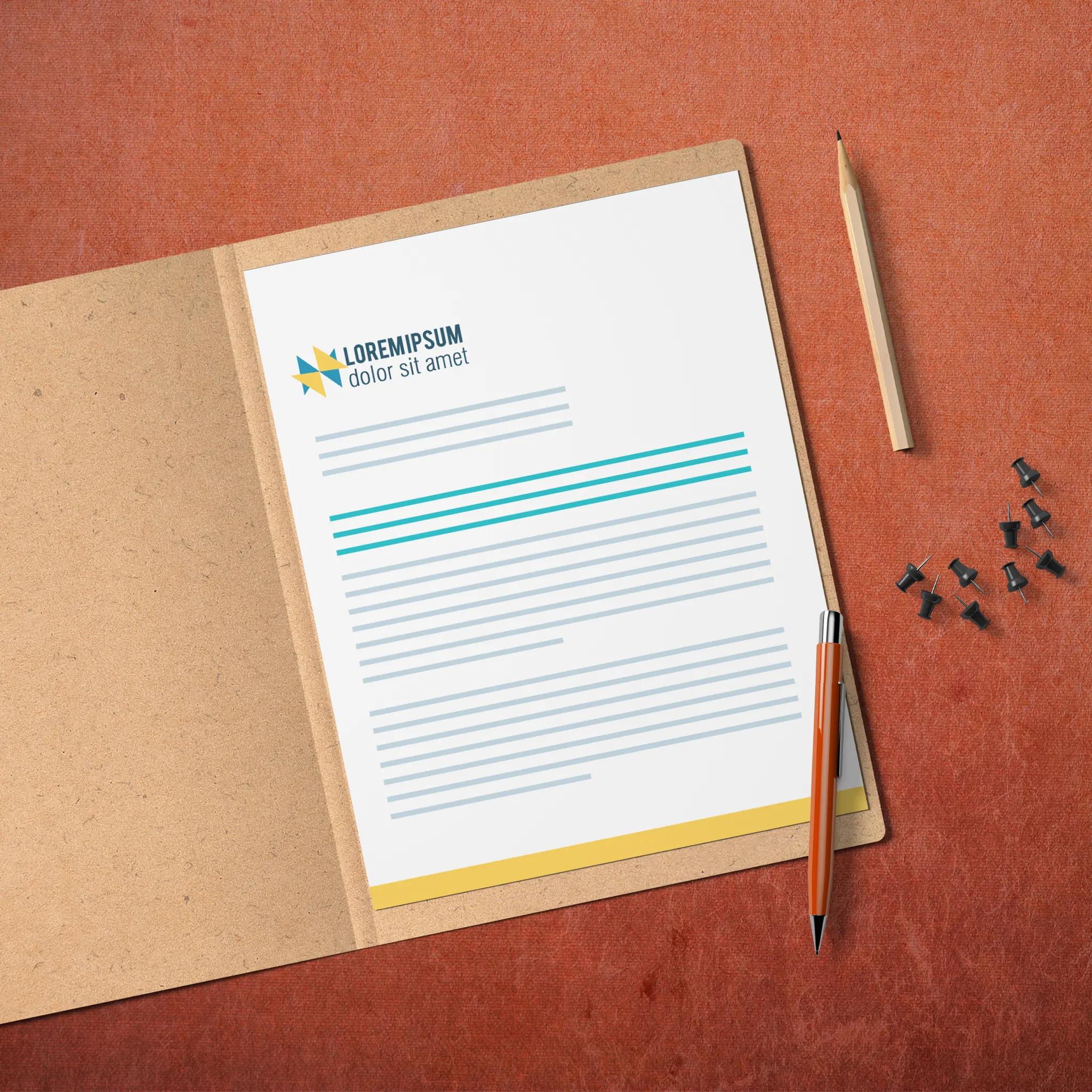 Startup Business Essentials Bundle – Blue & Yellow Accents