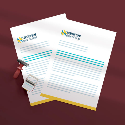 Geometric Business Letterhead – Bold & Professional