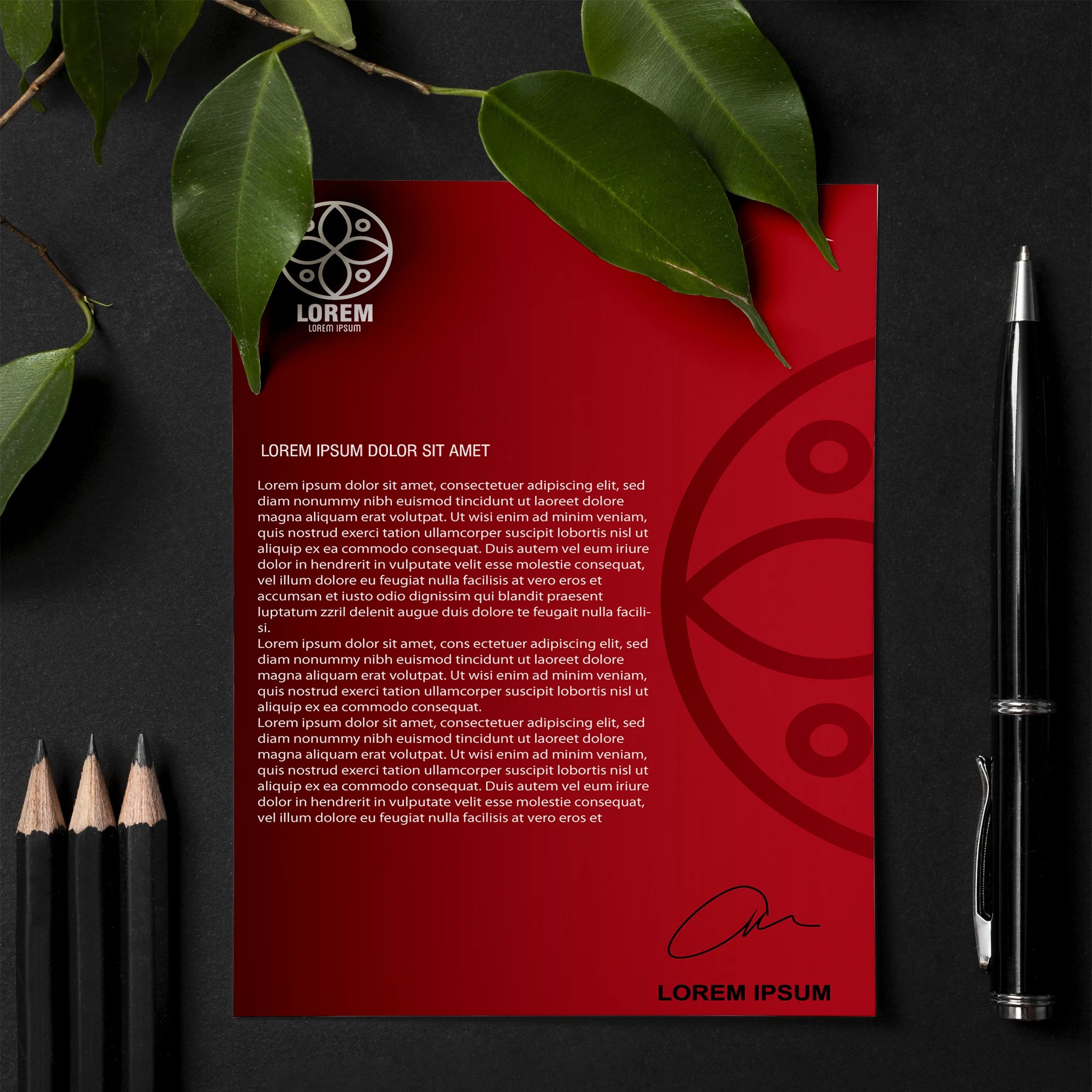 Luxury Red Corporate Essentials Bundle – Bold & Professional