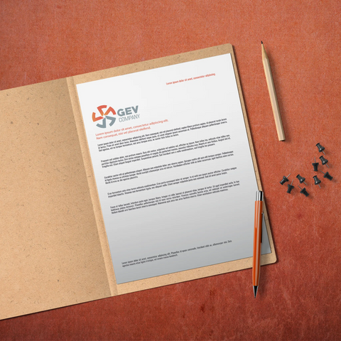 Gradient Business Letterhead – Corporate & Elegant
