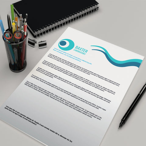 Baxter Laboratory Letterhead – Modern & Professional