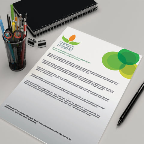Green & White Corporate Essentials Bundle – Eco-Friendly Stationery