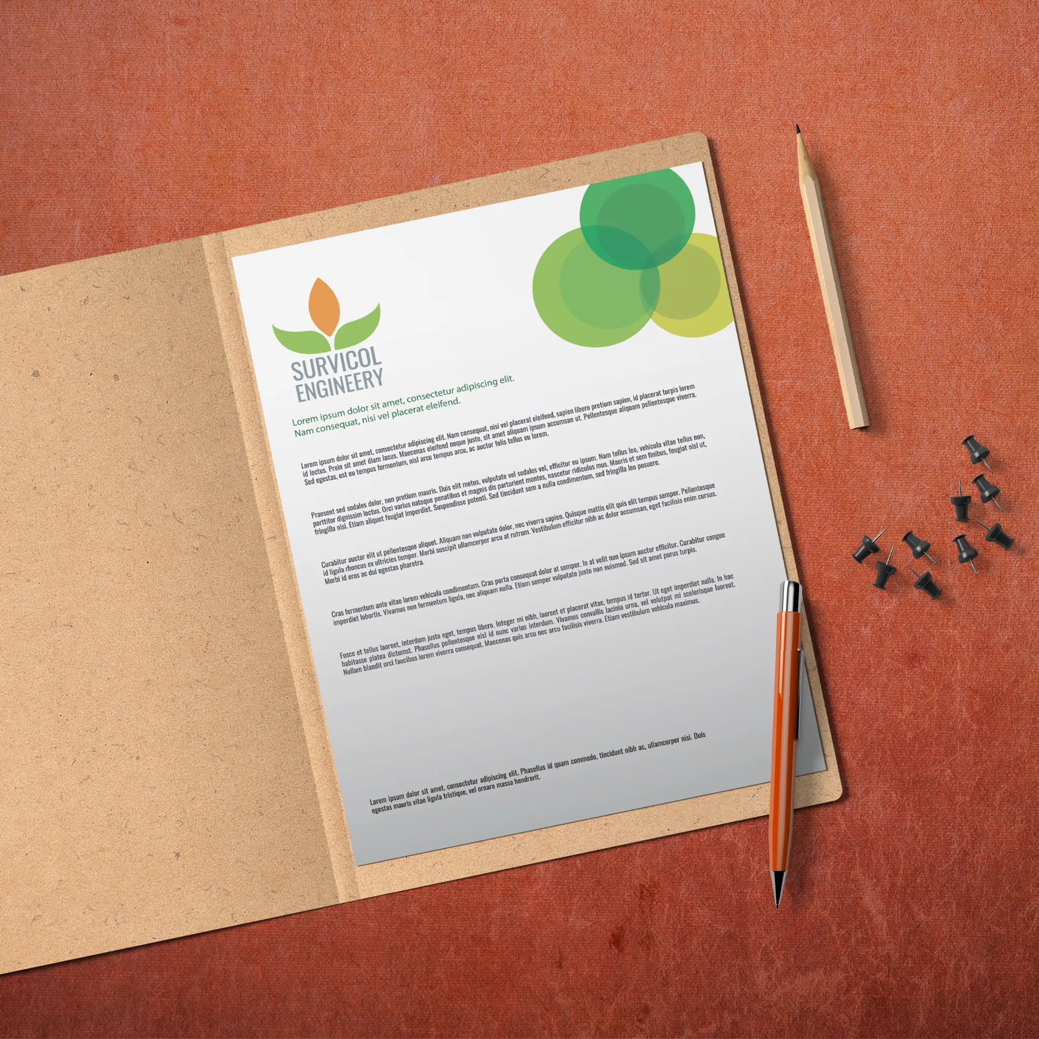 Engineering Letterhead – Eco-Friendly & Professional