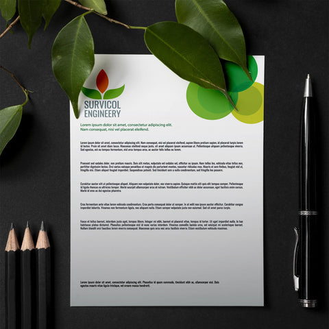Engineering Letterhead – Eco-Friendly & Professional