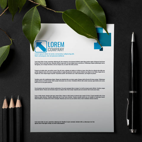 Corporate Blue Letterhead | Professional Business Template
