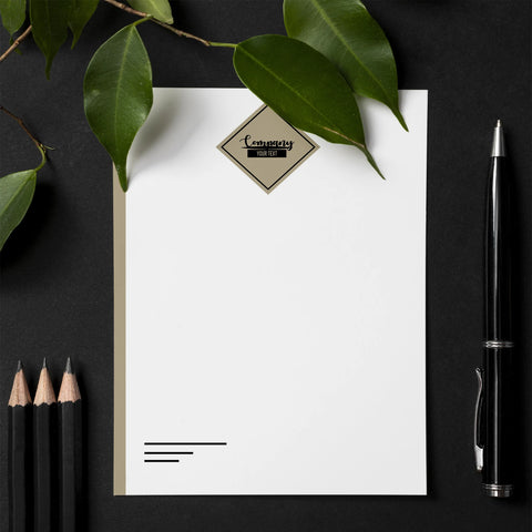 Luxury Gold Letterhead – Elegant & Professional Design
