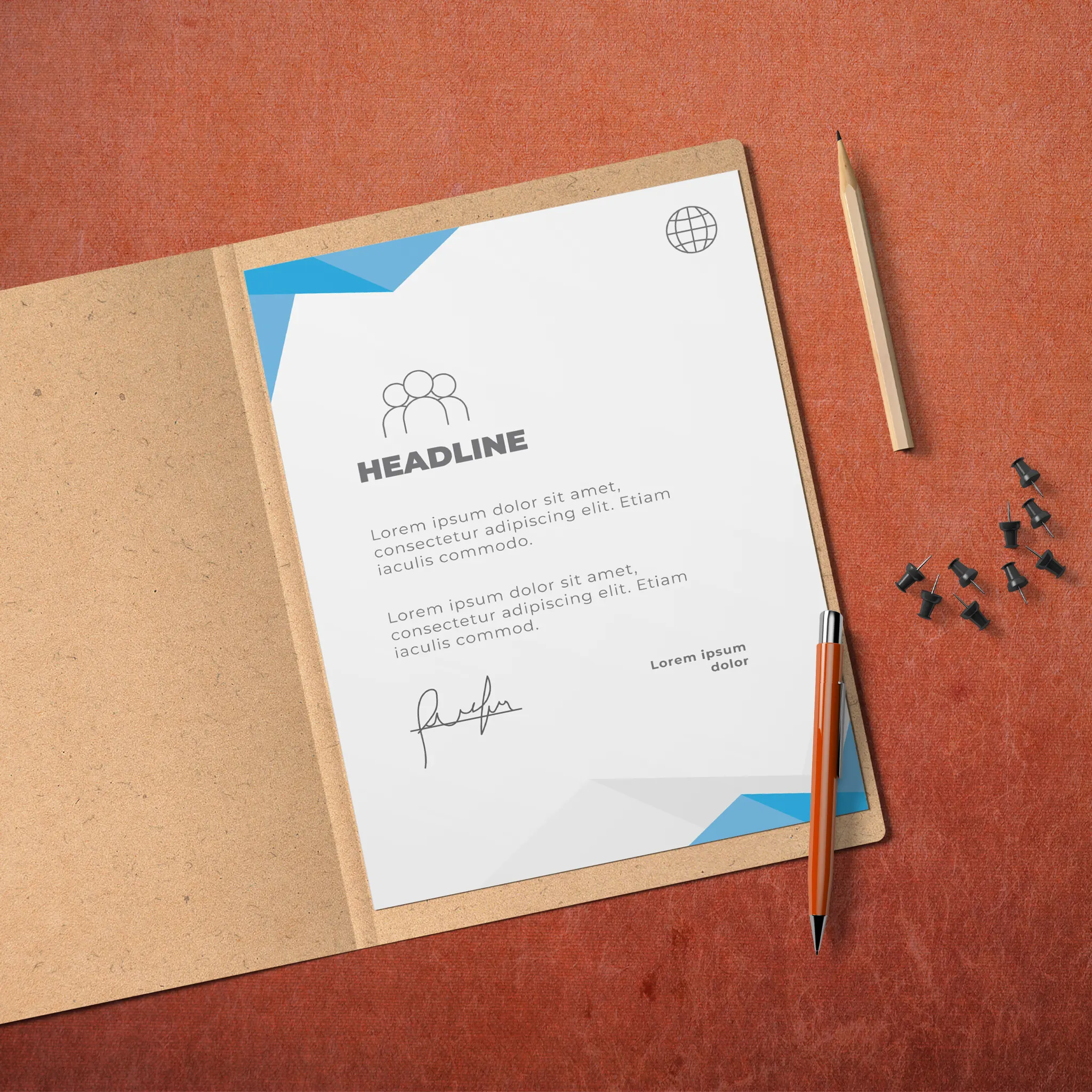 Modern Blue & White Business Essentials Bundle – Professional & Sleek