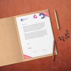 Modern Gradient Business Letterhead – Sleek & Vibrant Design