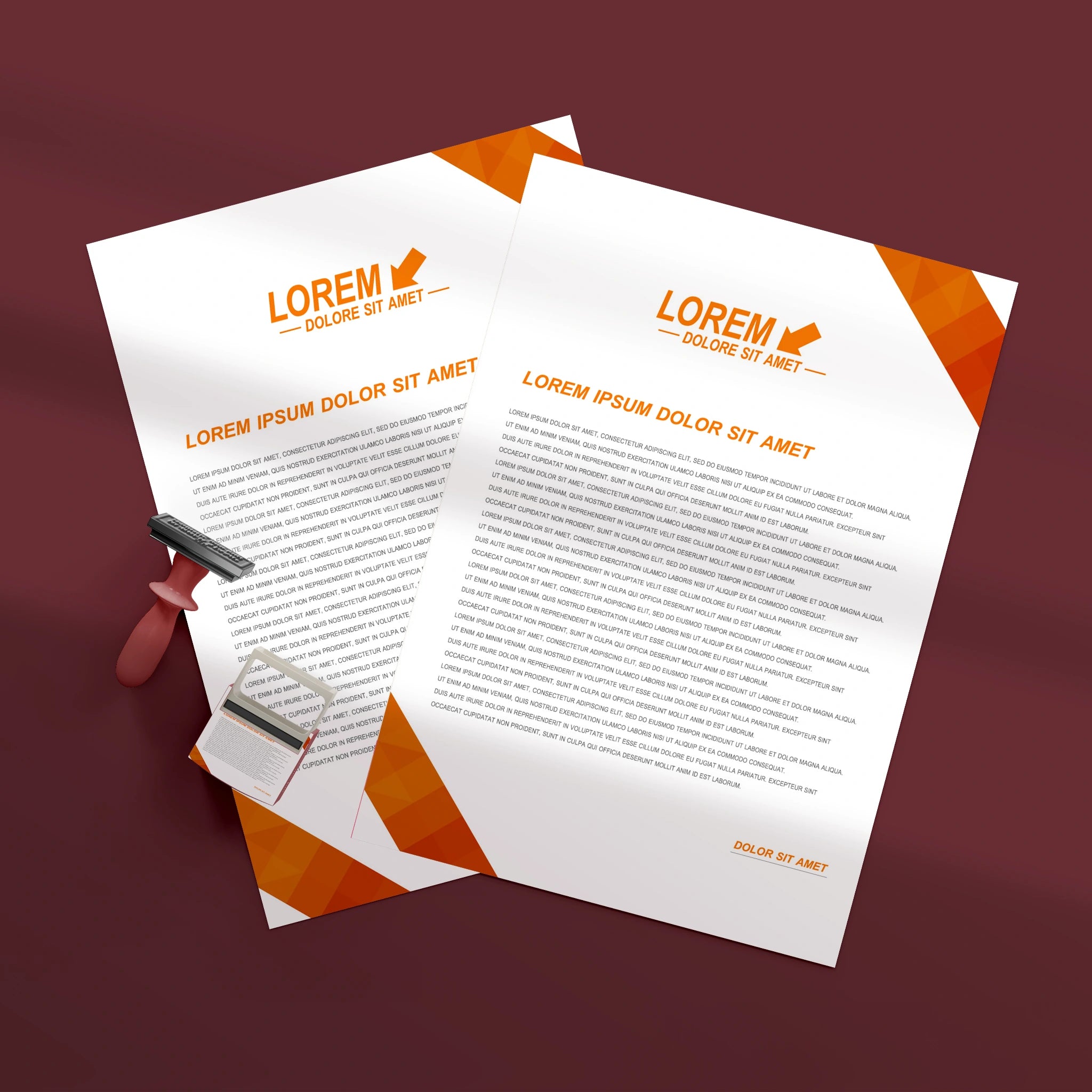 Corporate Business Essentials Bundle – Amber Elegance