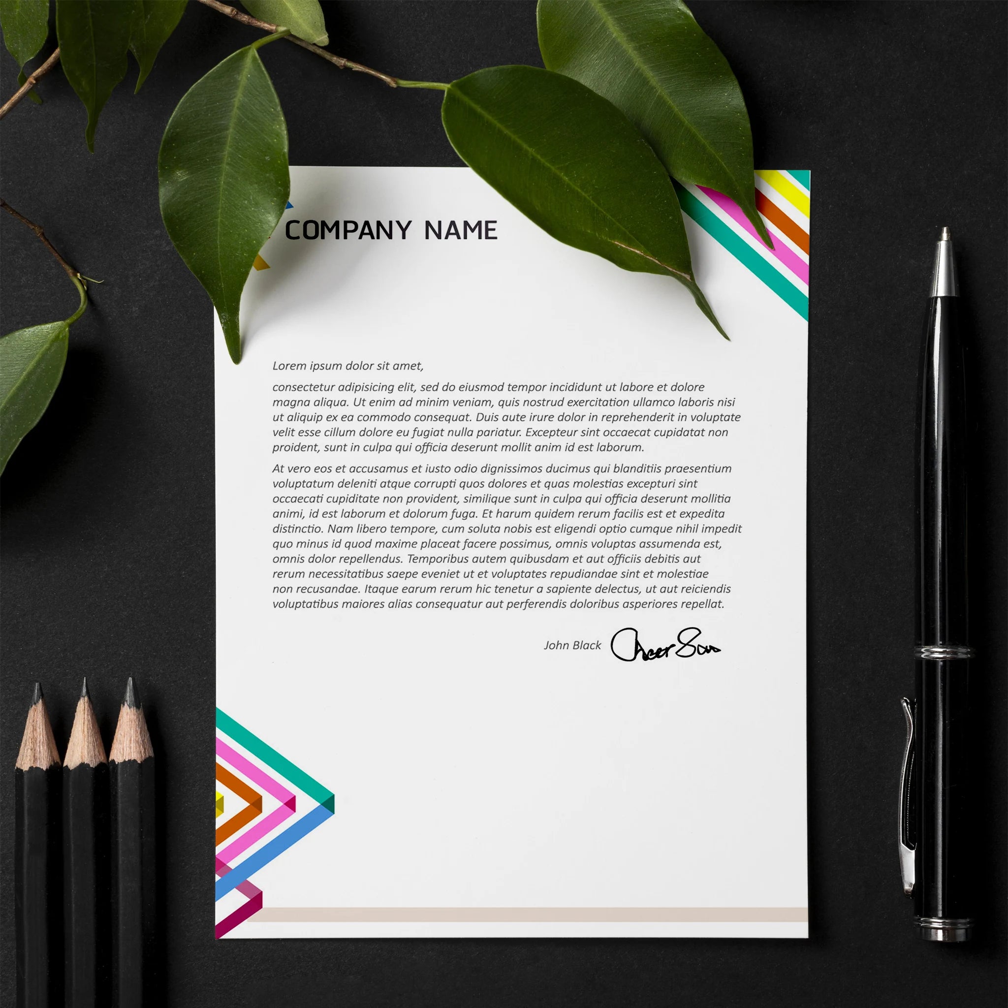 Corporate Business Essentials Bundle – Vibrant Geometric