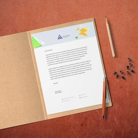 Geometric Letterhead – Modern & Professional