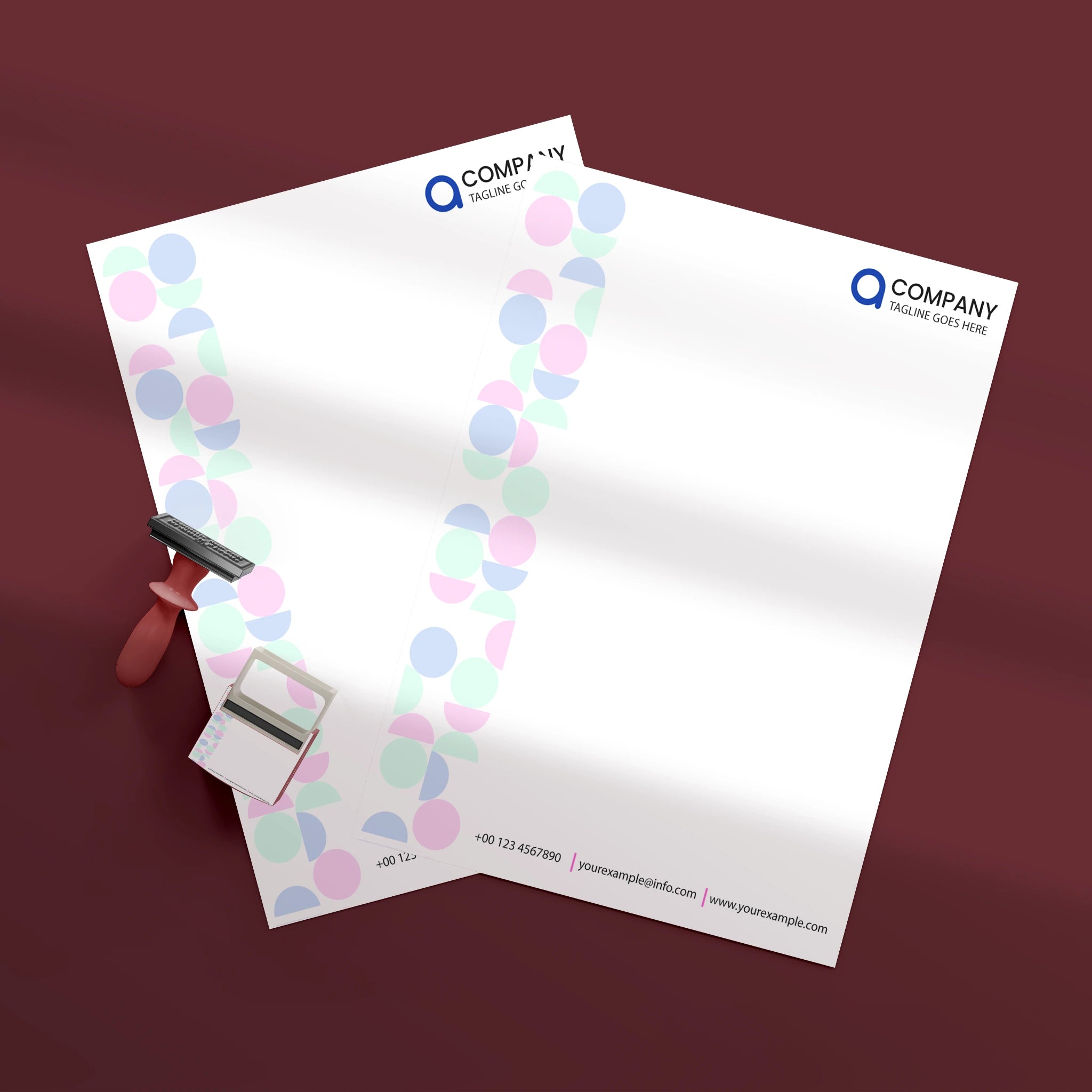 Minimalist Pastel Letterhead – Elegant & Professional