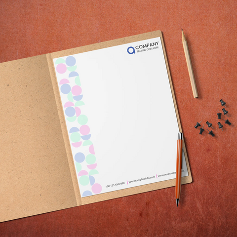 Minimalist Pastel Letterhead – Elegant & Professional