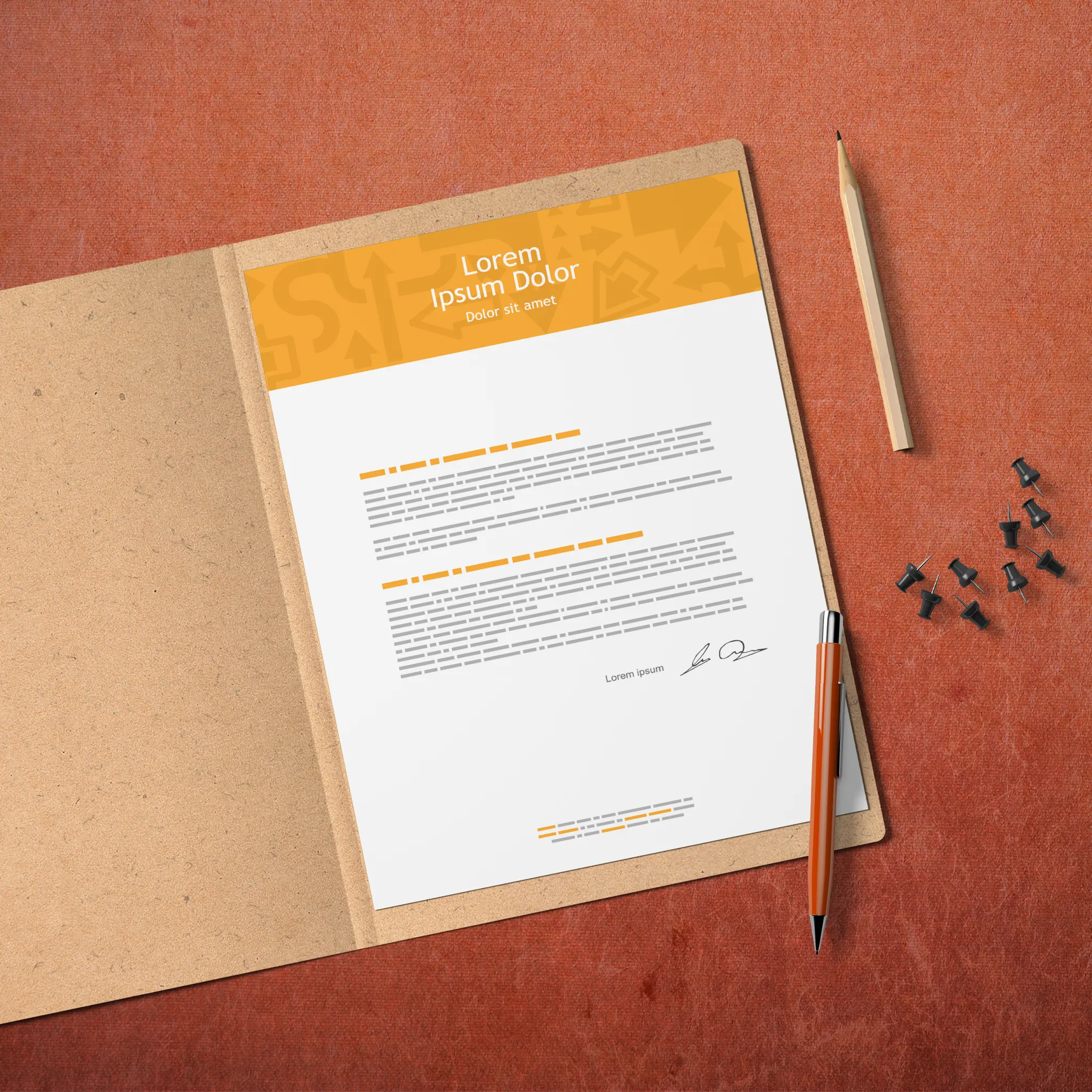 Startup Business Essentials Bundle – Vibrant Orange