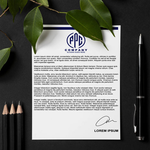 Professional Corporate Letterhead – Sleek & Minimalist Design