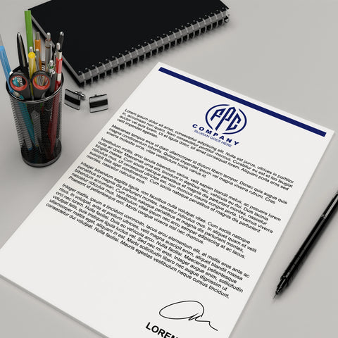 Professional Corporate Letterhead – Sleek & Minimalist Design