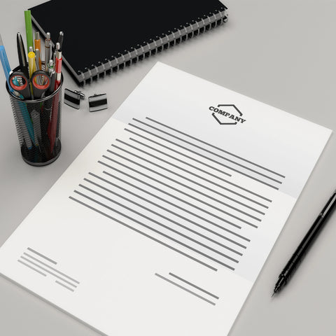 Custom A4 Letterhead Printing – High-Quality Professional Stationery