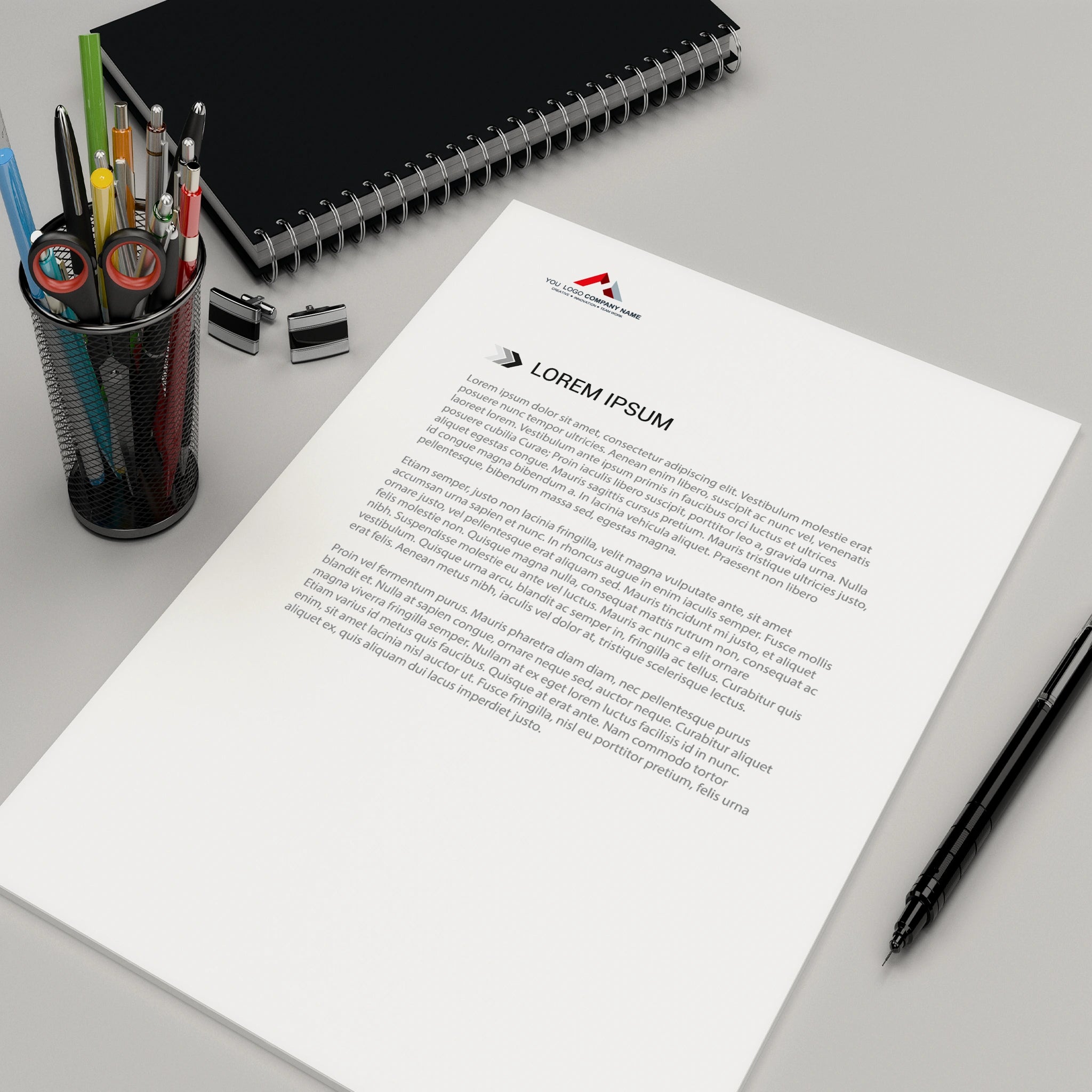 Minimalist Business Letterhead – Professional & Elegant