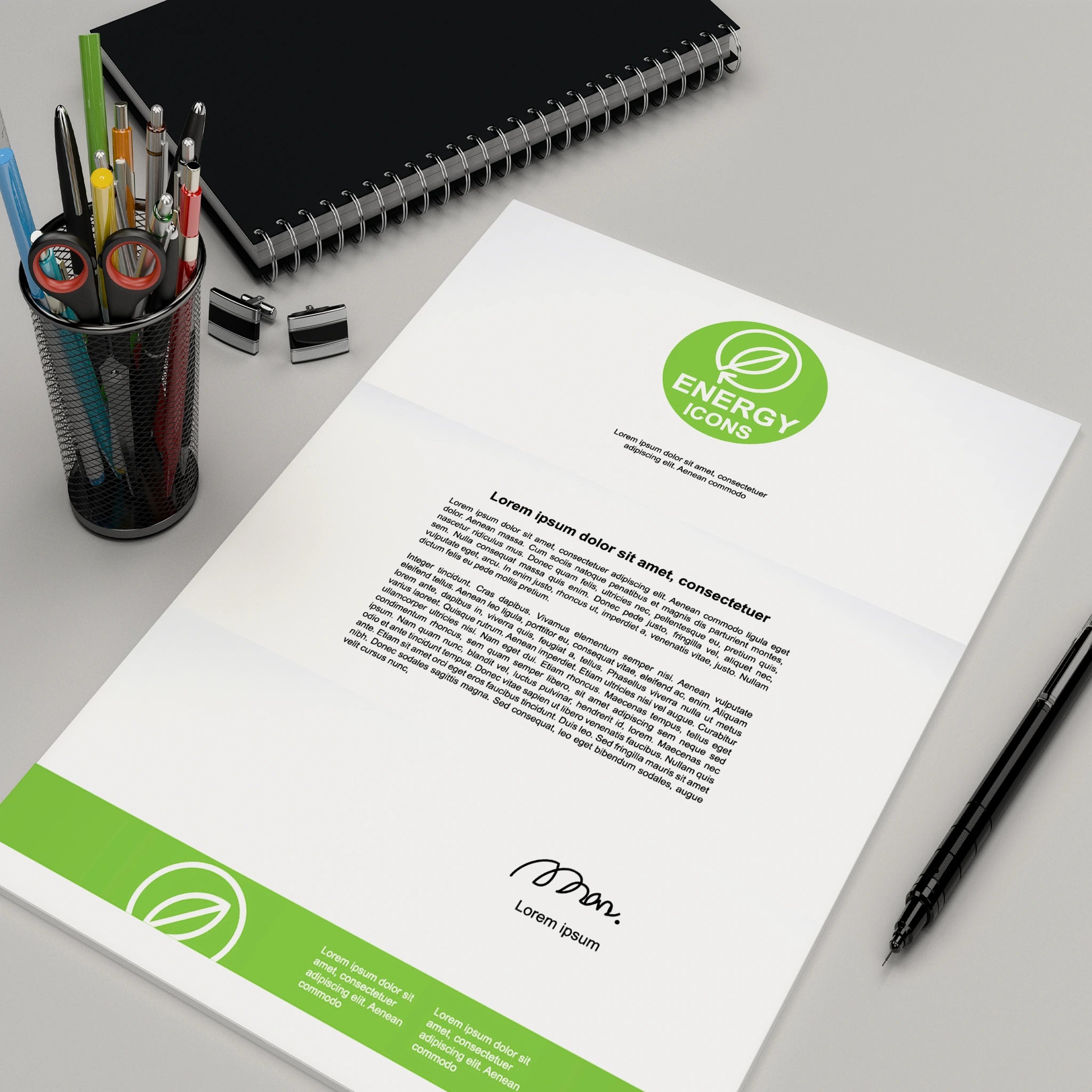 Eco-Green Corporate Essentials Bundle – Sustainable & Professional