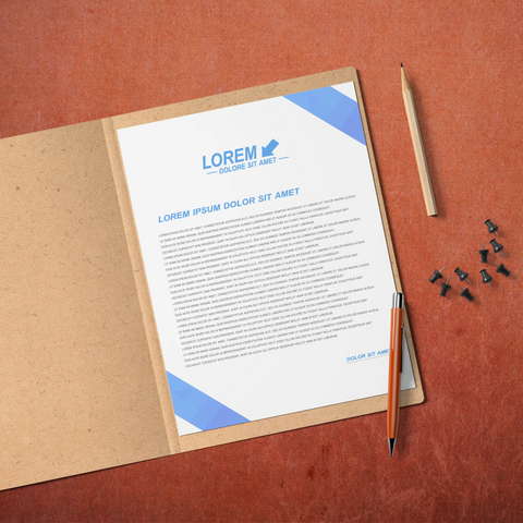 Sleek Blue Business Stationery Bundle – Business Cards, Letterheads & Stamp