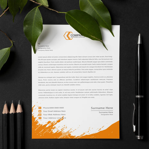 Modern Business Letterhead – Bold & Professional Design