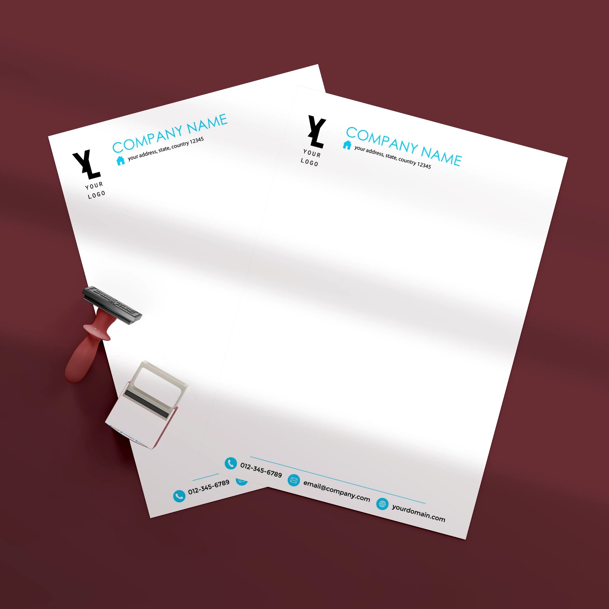 Modern Blue Corporate Essentials Bundle – Professional & Stylish