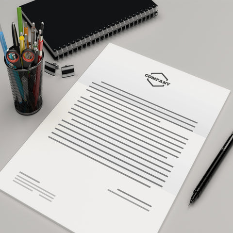 Minimalist Corporate Letterhead – Clean & Professional Business Stationery