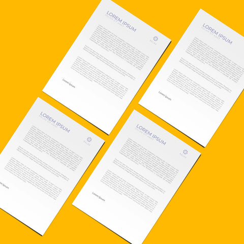 Minimalist Blue Letterhead – Professional & Stylish