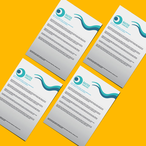Baxter Laboratory Letterhead – Modern & Professional