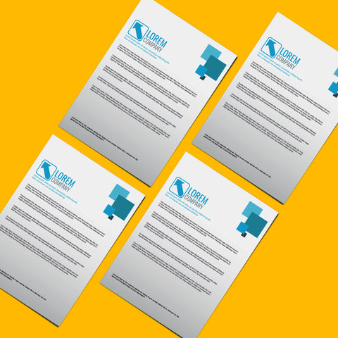 Corporate Blue Letterhead | Professional Business Template