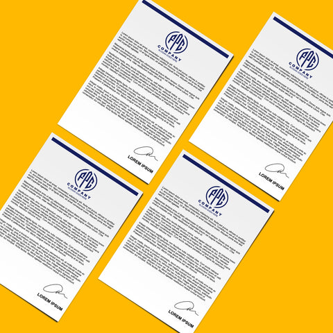 Professional Corporate Letterhead – Sleek & Minimalist Design