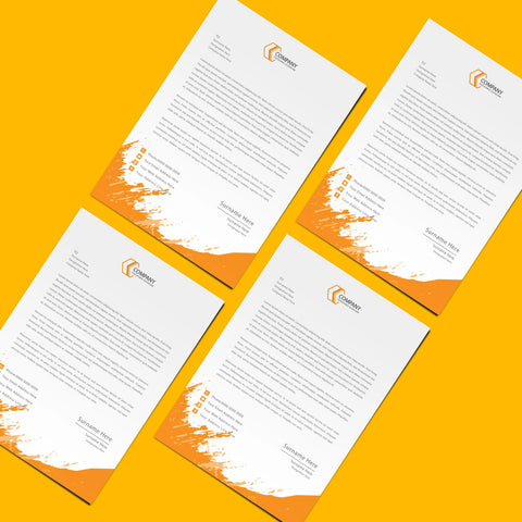 Modern Business Letterhead – Bold & Professional Design