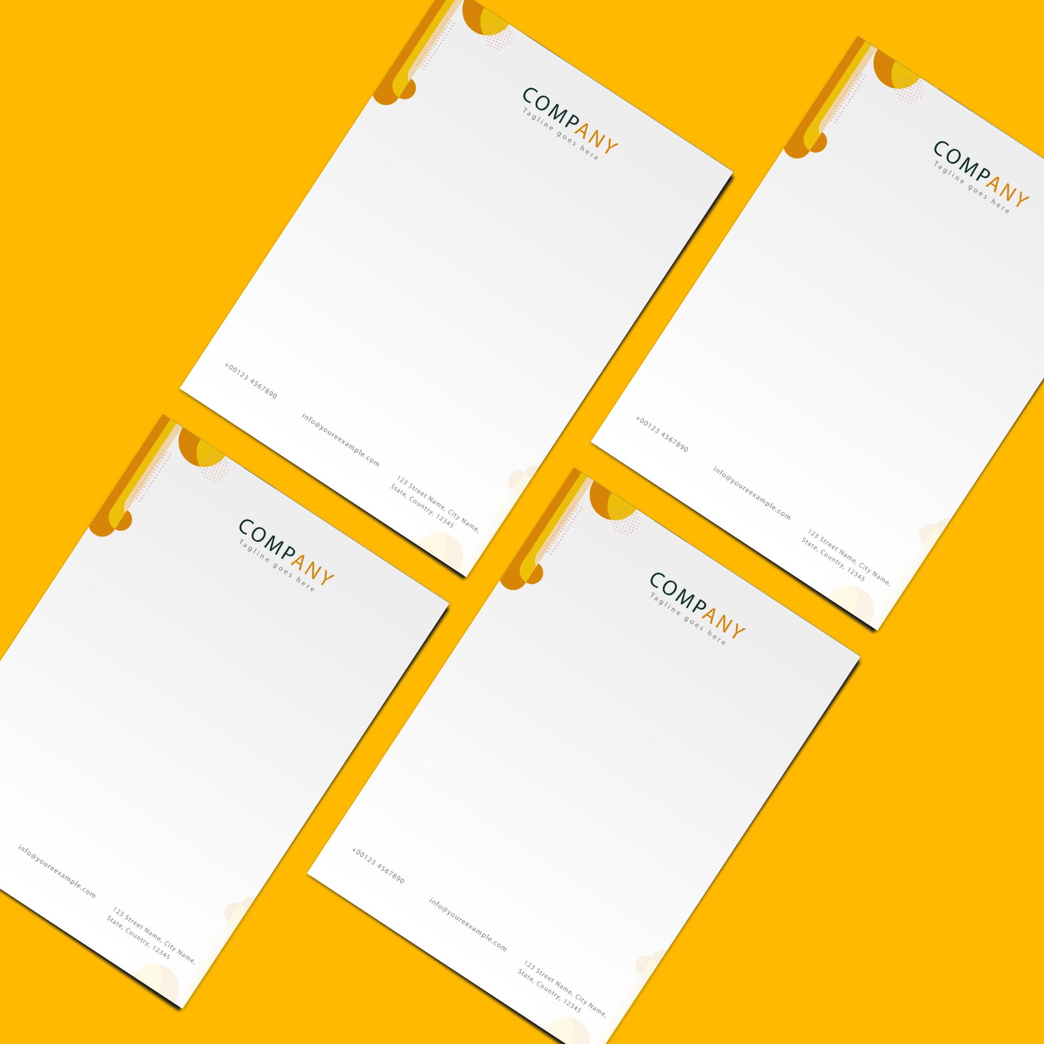 Modern Minimalist Letterhead – Clean & Professional Design