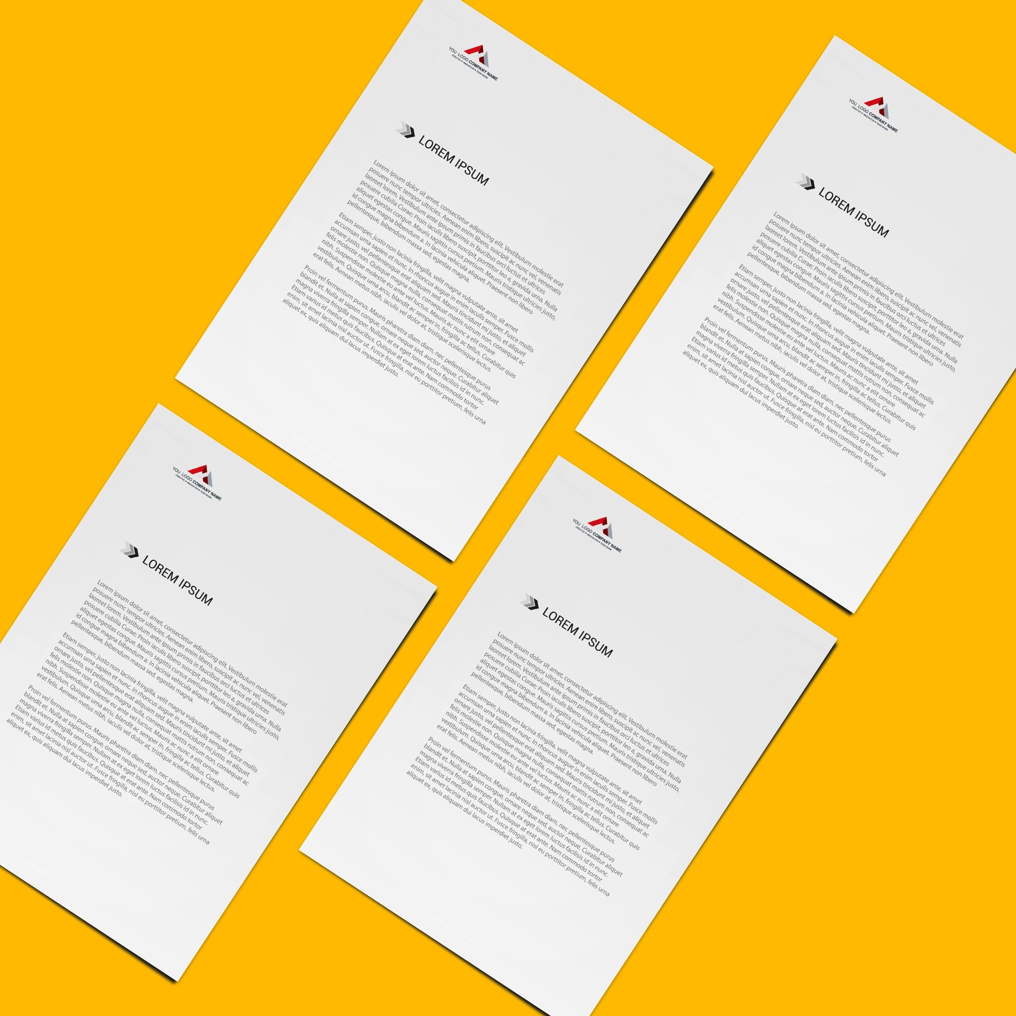 Minimalist Corporate Letterhead – Sleek & Elegant