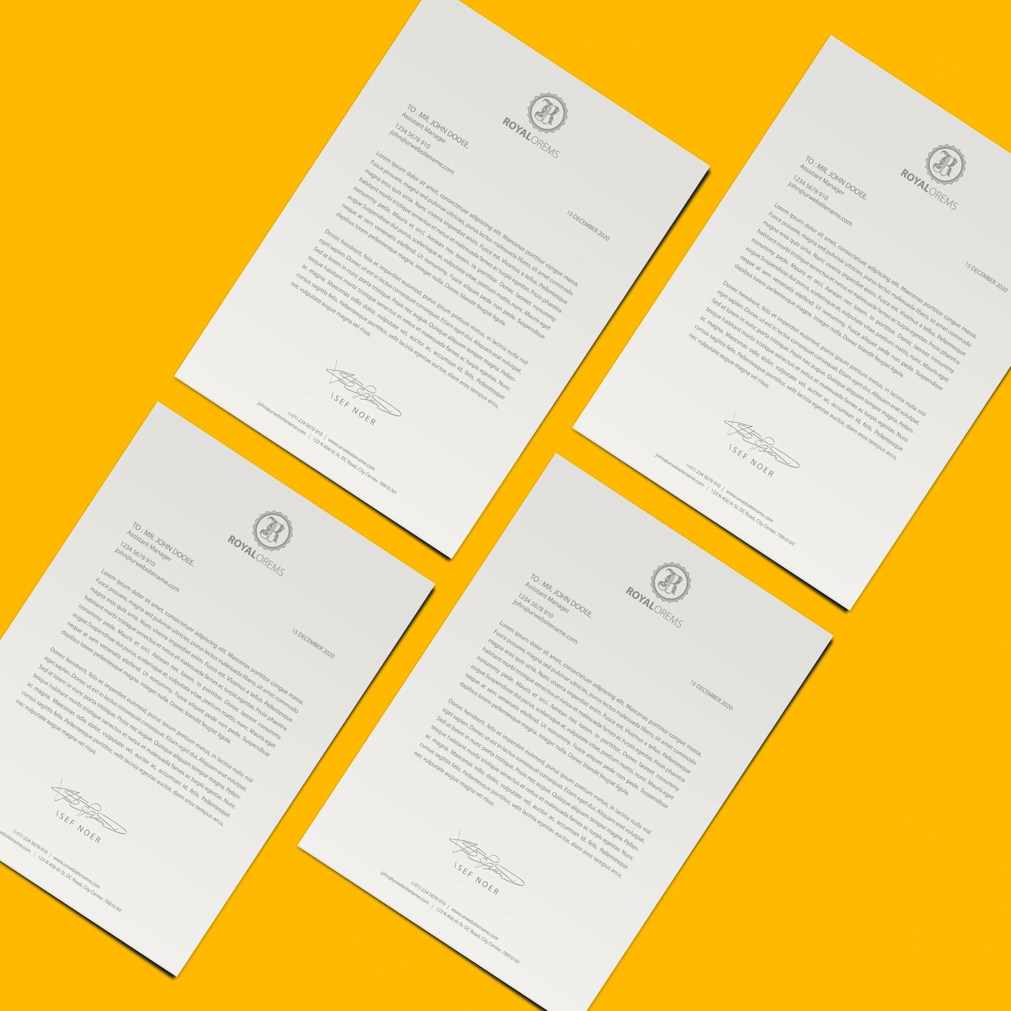 Premium Business Letterhead – Elegant & Professional