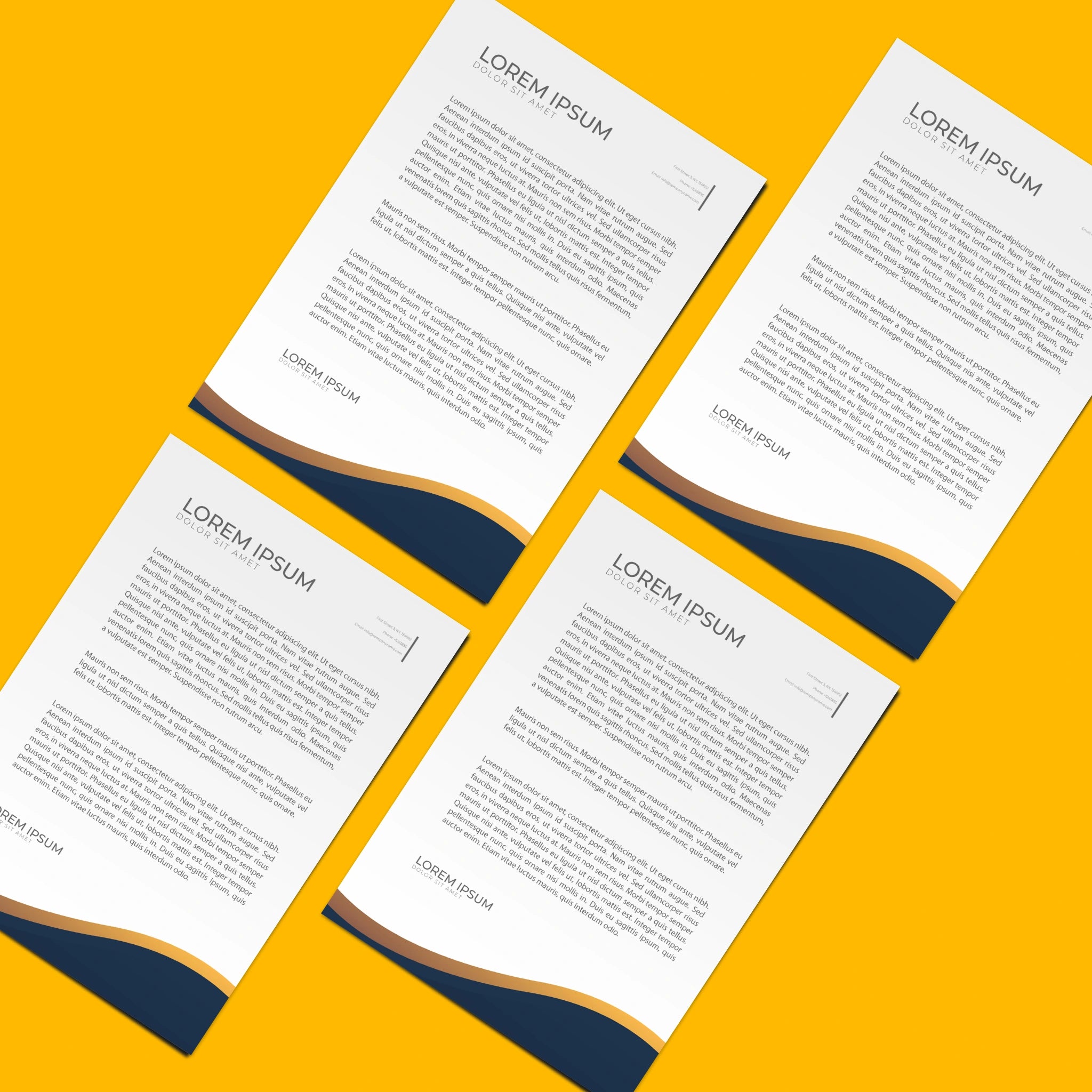 Elegant Business Letterhead – Premium & Professional