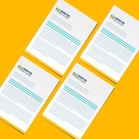 Geometric Business Letterhead – Bold & Professional