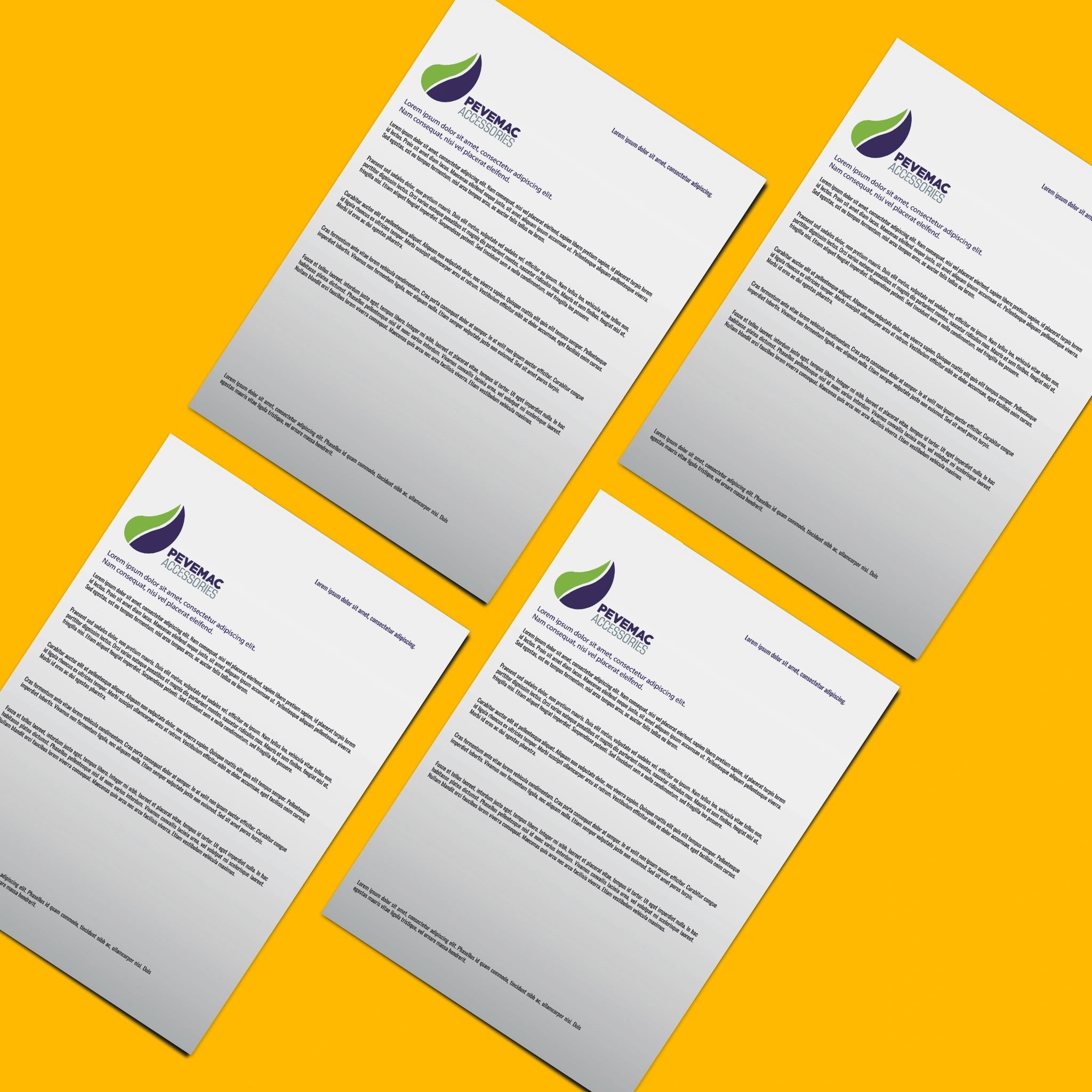Gradient Business Letterhead – Modern & Professional