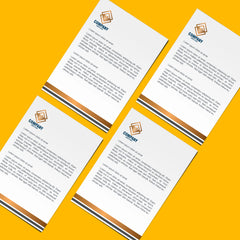 Gold-Accented Letterhead – Premium Business Stationery