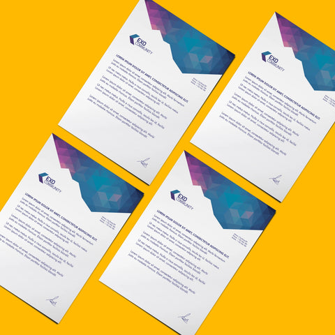 Modern Geometric Letterhead – Premium Business Stationery
