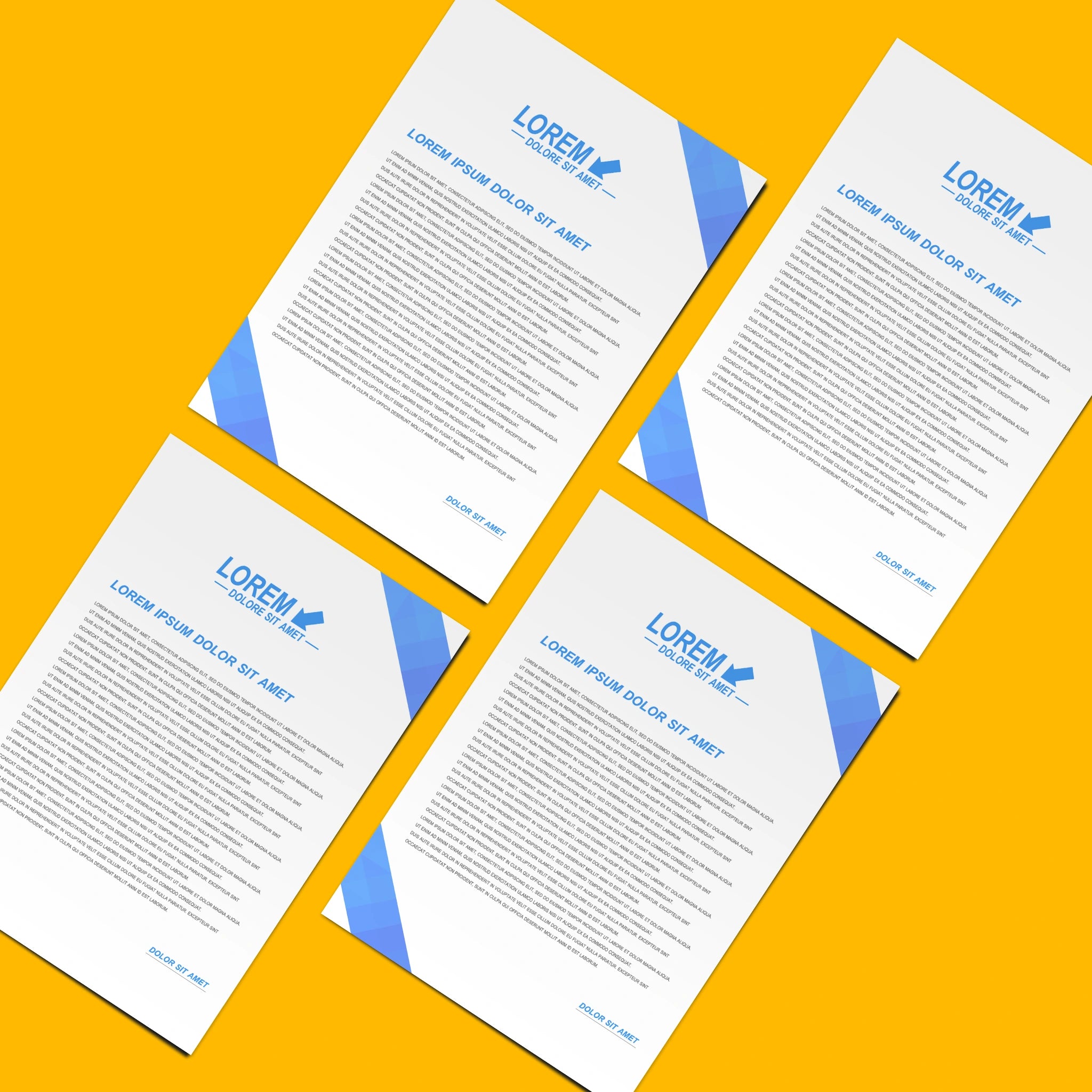 Corporate Business Essentials Bundle – Blue Geometric Design