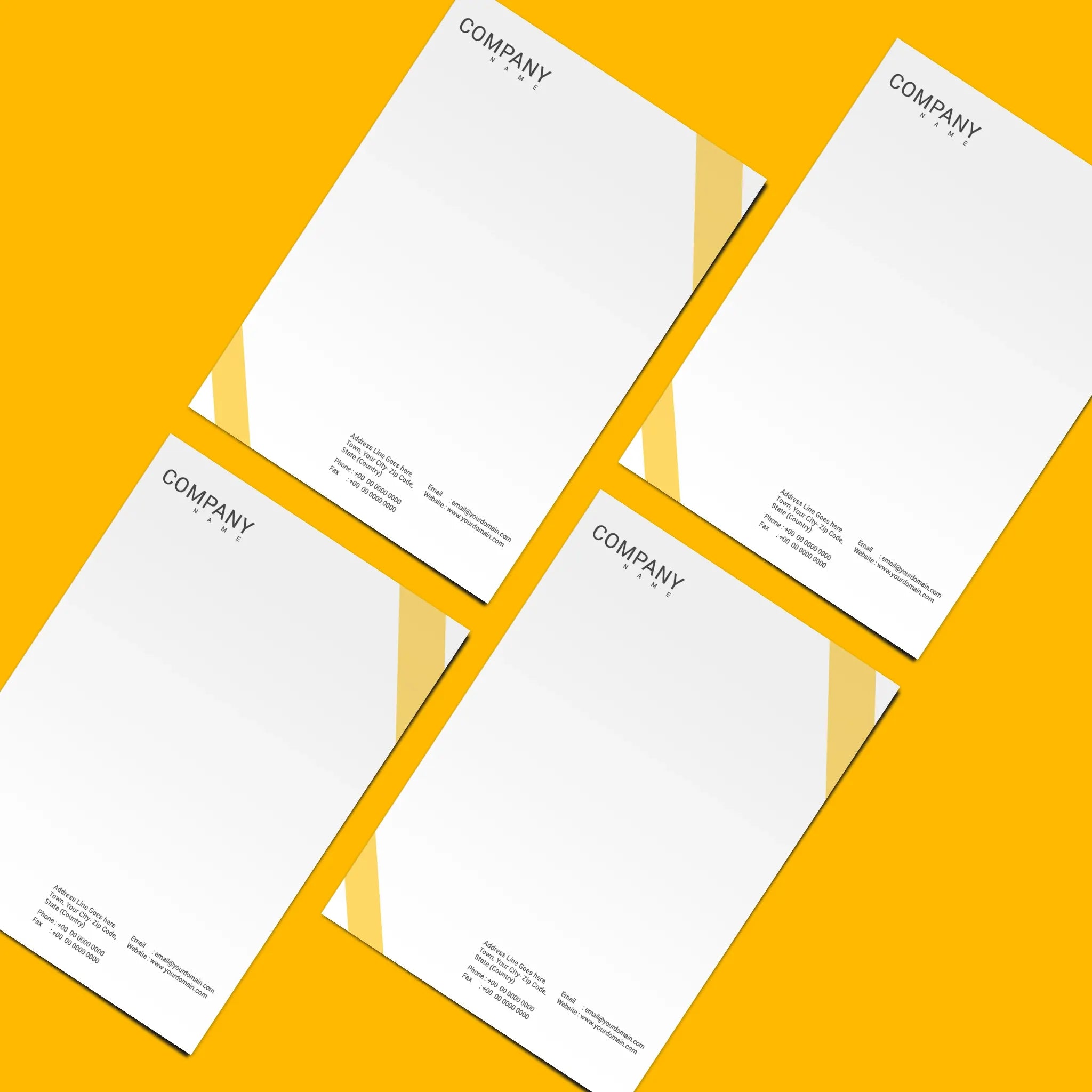 Minimalist Business Letterhead – Clean & Professional Design